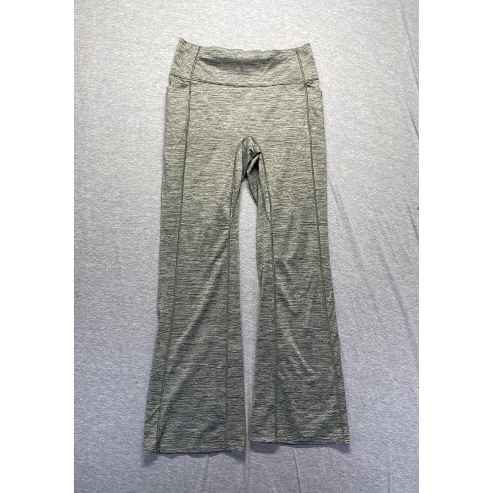 All In Motion Flared Pants Womens XL Olive Green Space Dye Athletic Workout Yoga
